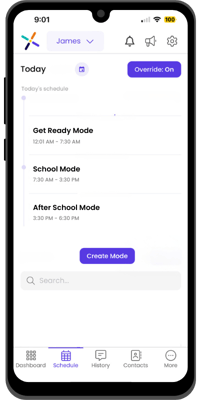 Schedules Screenshot