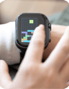 Tetris watch closeup