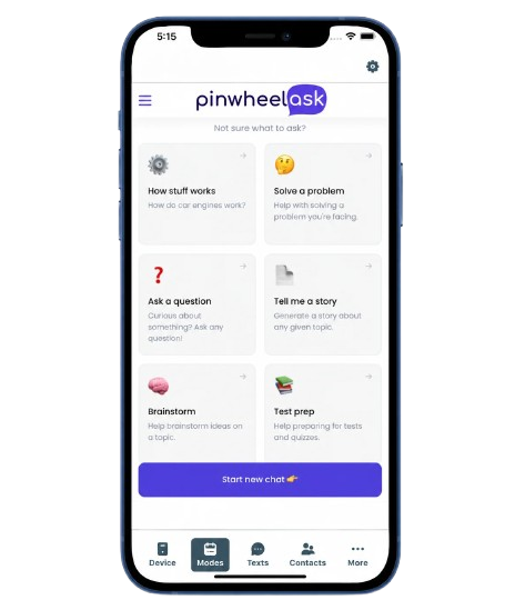 Pinwheel ask screenshot phone